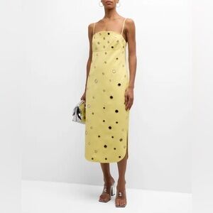 Alexis Malia Dress - yellow mirrored dress